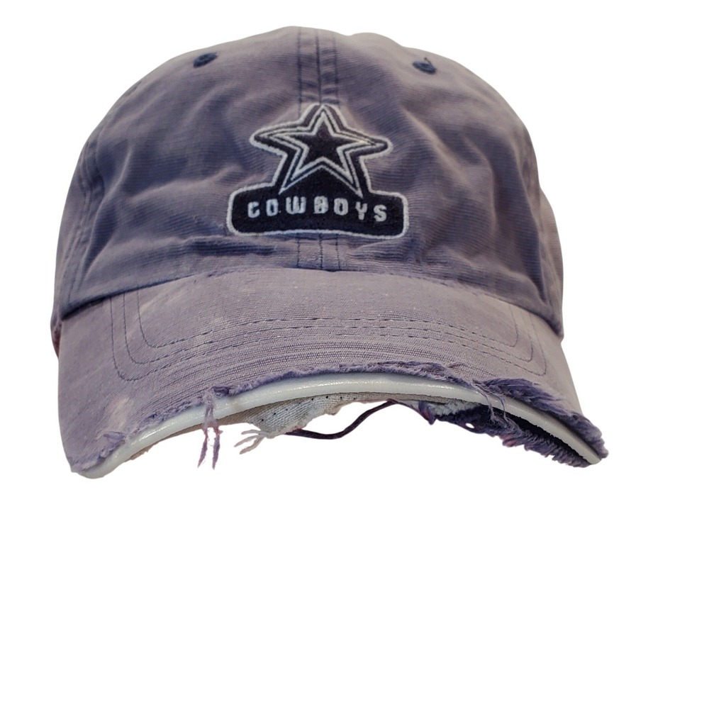 Dallas Cowboys SPL28 Distressed Baseball Cap Hat Faded Purple Blue NFL Adjust